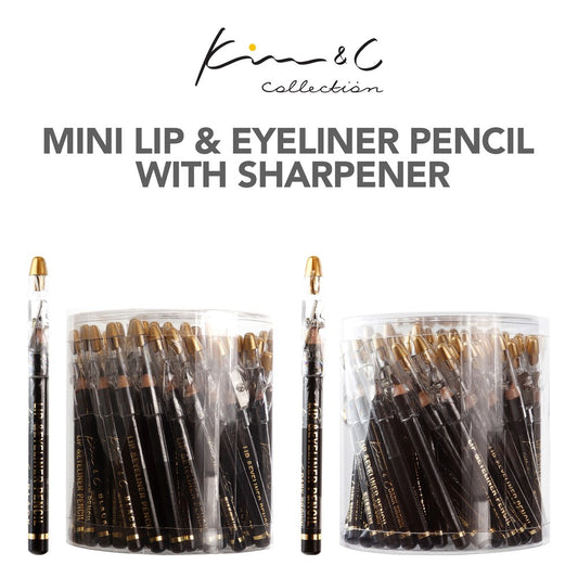 KIM & C Mini Lip & Eyeliner Pencil with Sharpener