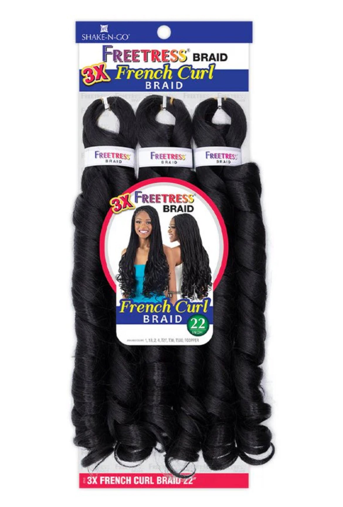 Freetress Braid - 3X FRENCH CURL 22"