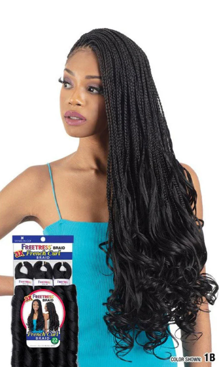 Freetress Braid - 3X FRENCH CURL 22"