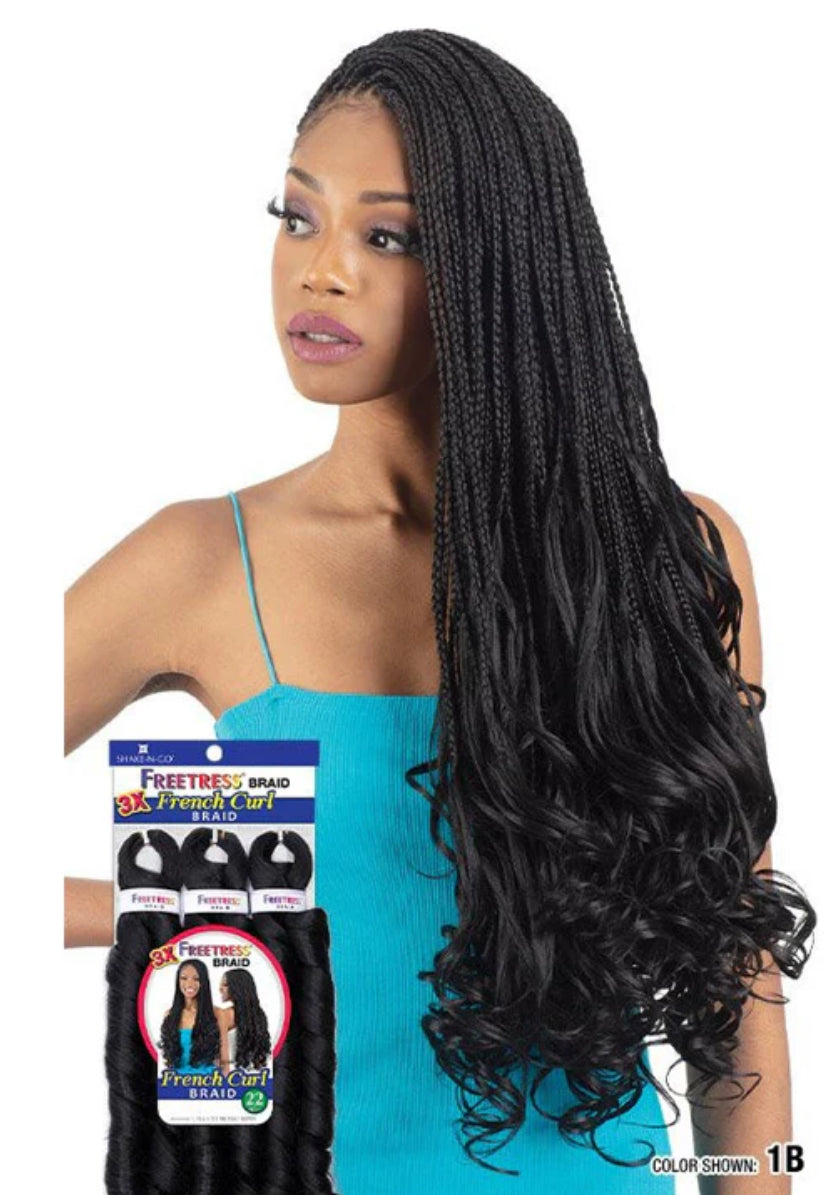 Freetress Braid - 3X FRENCH CURL 22"