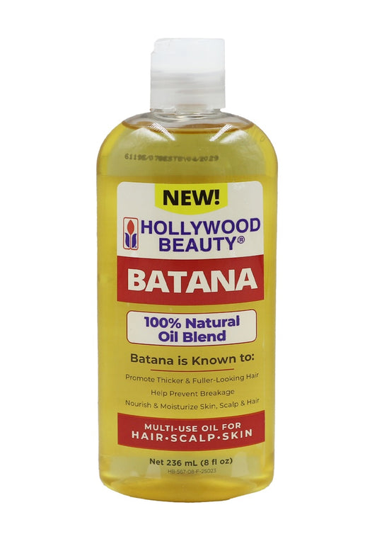 Hollywood Beauty BATANA Oil for Hair,Scalp,Skin (8 oz)