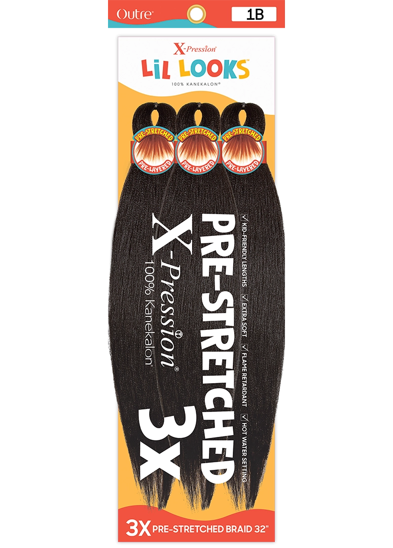 Outre X-PRESSION LIL LOOKS PRE-STRETCHED BRAID 32″ 3X