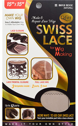 Qfitt Swiss Lace for Wig making-BIEGE