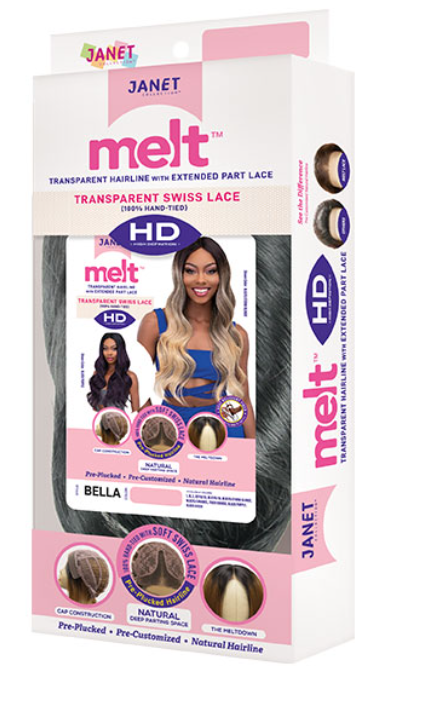 JANET COLLECTION-MELT HD PART LACE WIG- BELLA