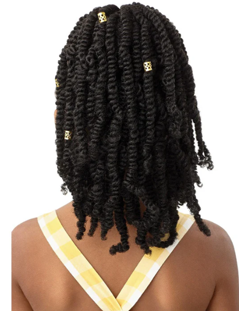 Outre Lil Looks Synthetic Drawstring Ponytail - GOLD CUFFED BOMB TWISTS 12"