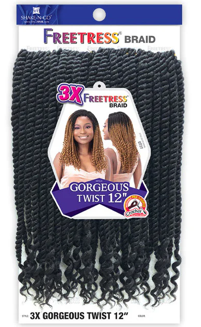 Freetress Pre Looped Crochet Braid - GORGEOUS TWIST 12"