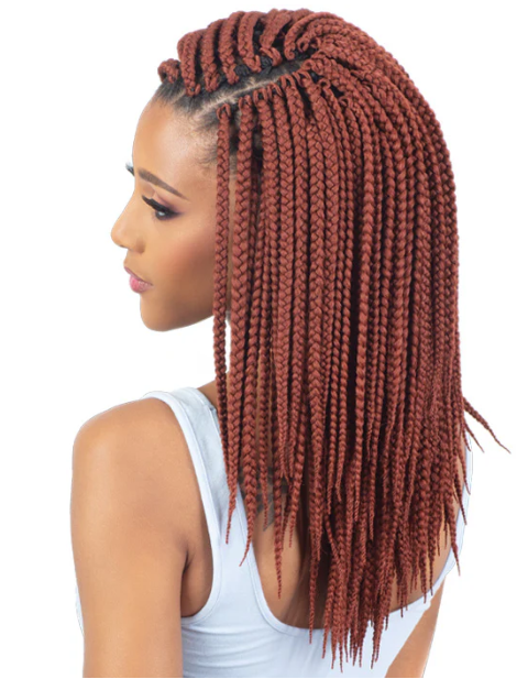Shake N Go Freetress Synthetic Hair Crochet Braids - 3X BOX BRAID 12"