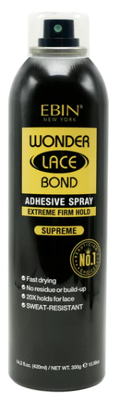EBIN Wonder Lace Bond Adhesive Spray - Extreme Firm Hold - Supreme