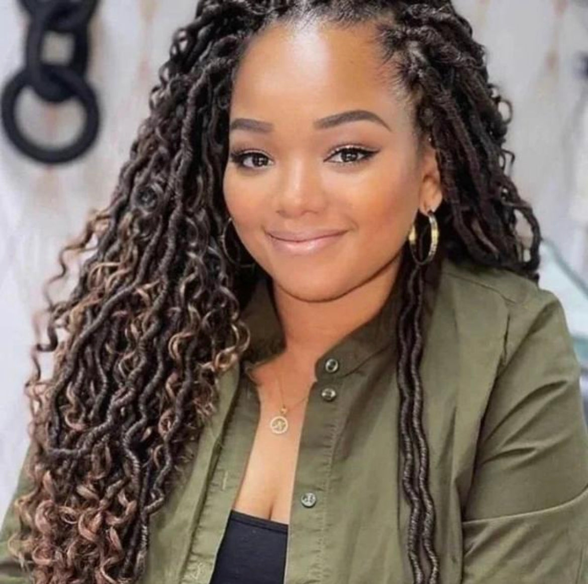 RIVERS LOCS CROCHET-18 inches