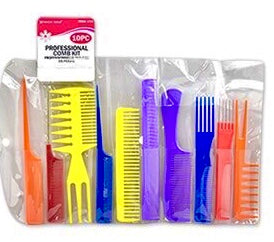 10PCS Professional Comb Kit
