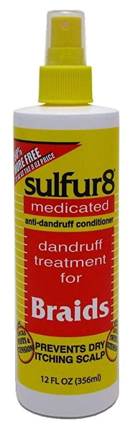 SULFUR8 | Medicated Anti-Dandruff Conditioner and Dandruff Treatment for Braids 12oz