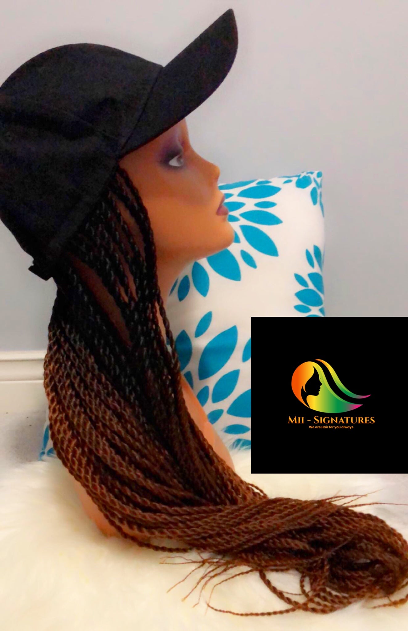 FACE CAP WIG-Senegalese twist