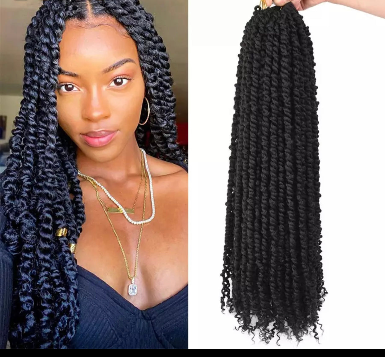 PRE-LOOPED PASSION TWIST-22 inches