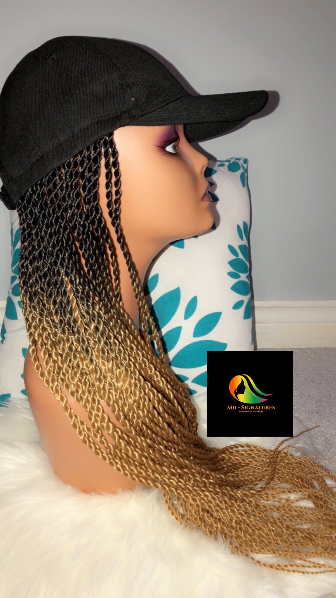 FACE CAP WIG-Senegalese twist