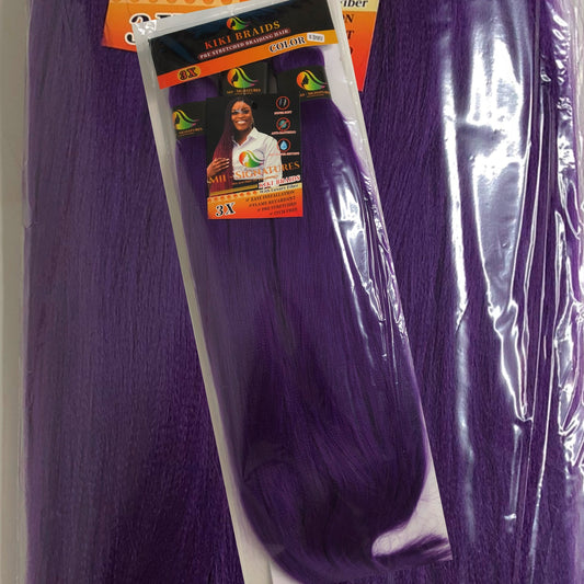 KIKI BRAIDS – Pre-Stretched Kanekalon Braiding Hair (52") – Light Purple