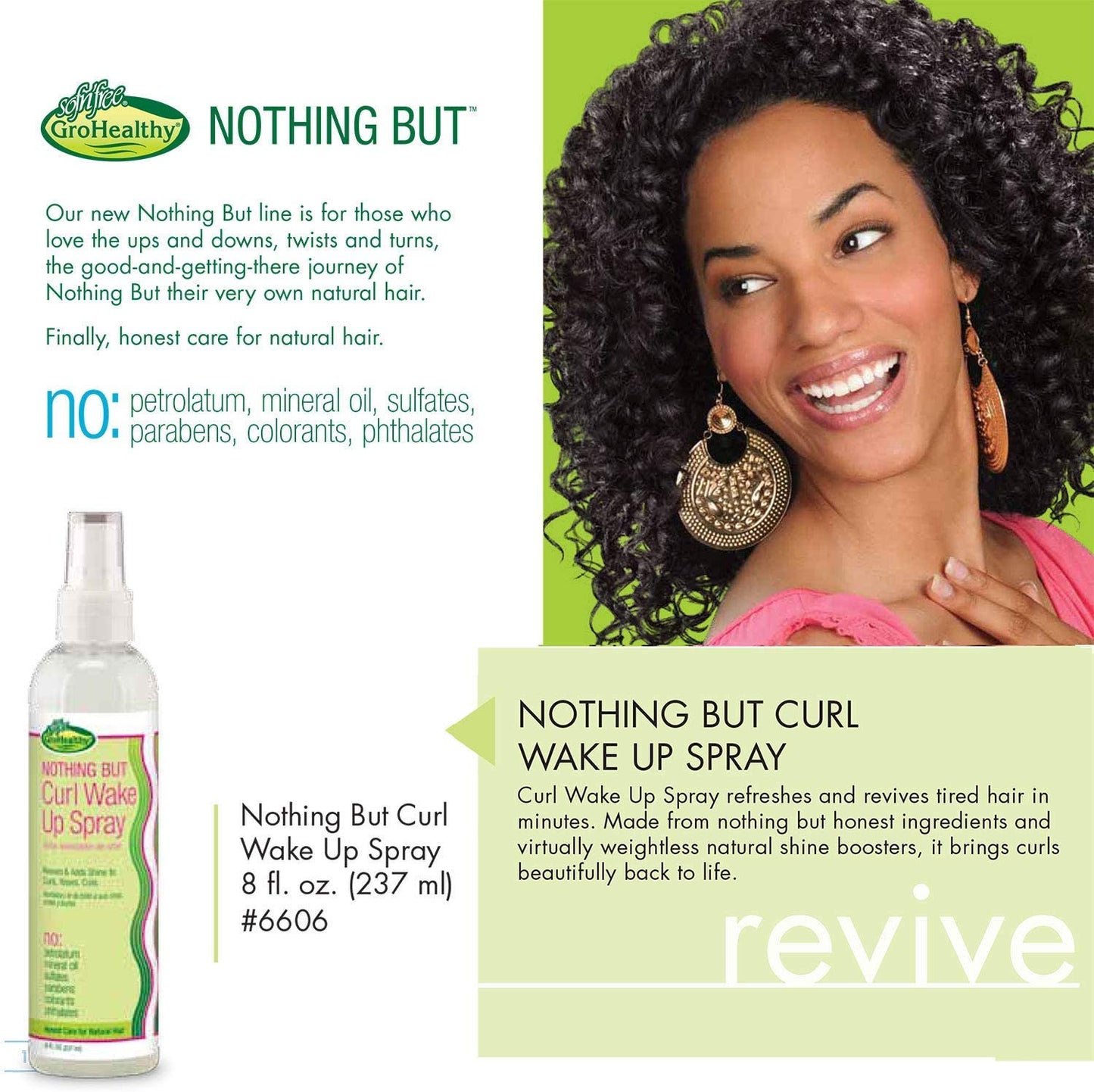 Nothing but Curly wake up Spray