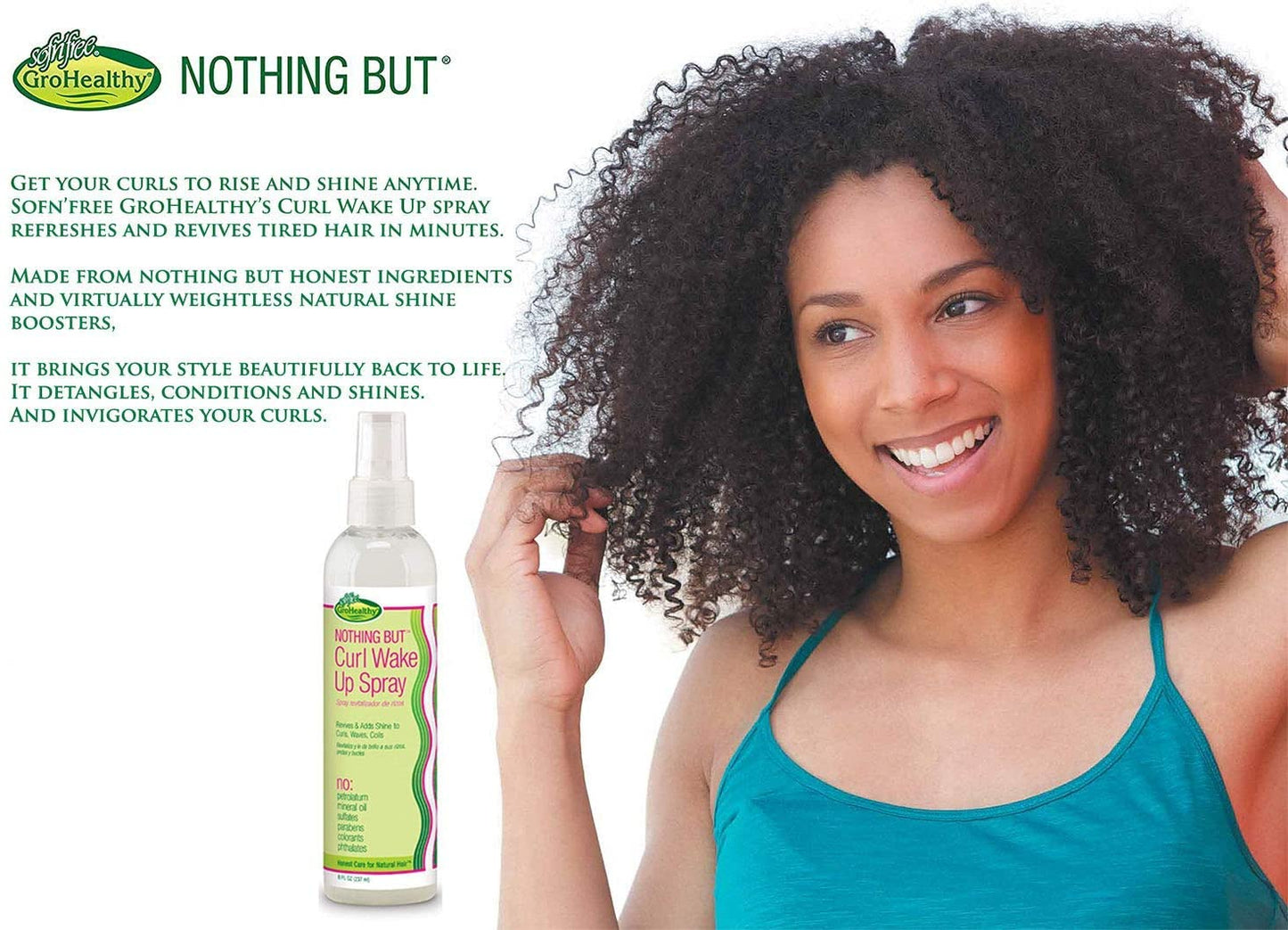 Nothing but Curly wake up Spray