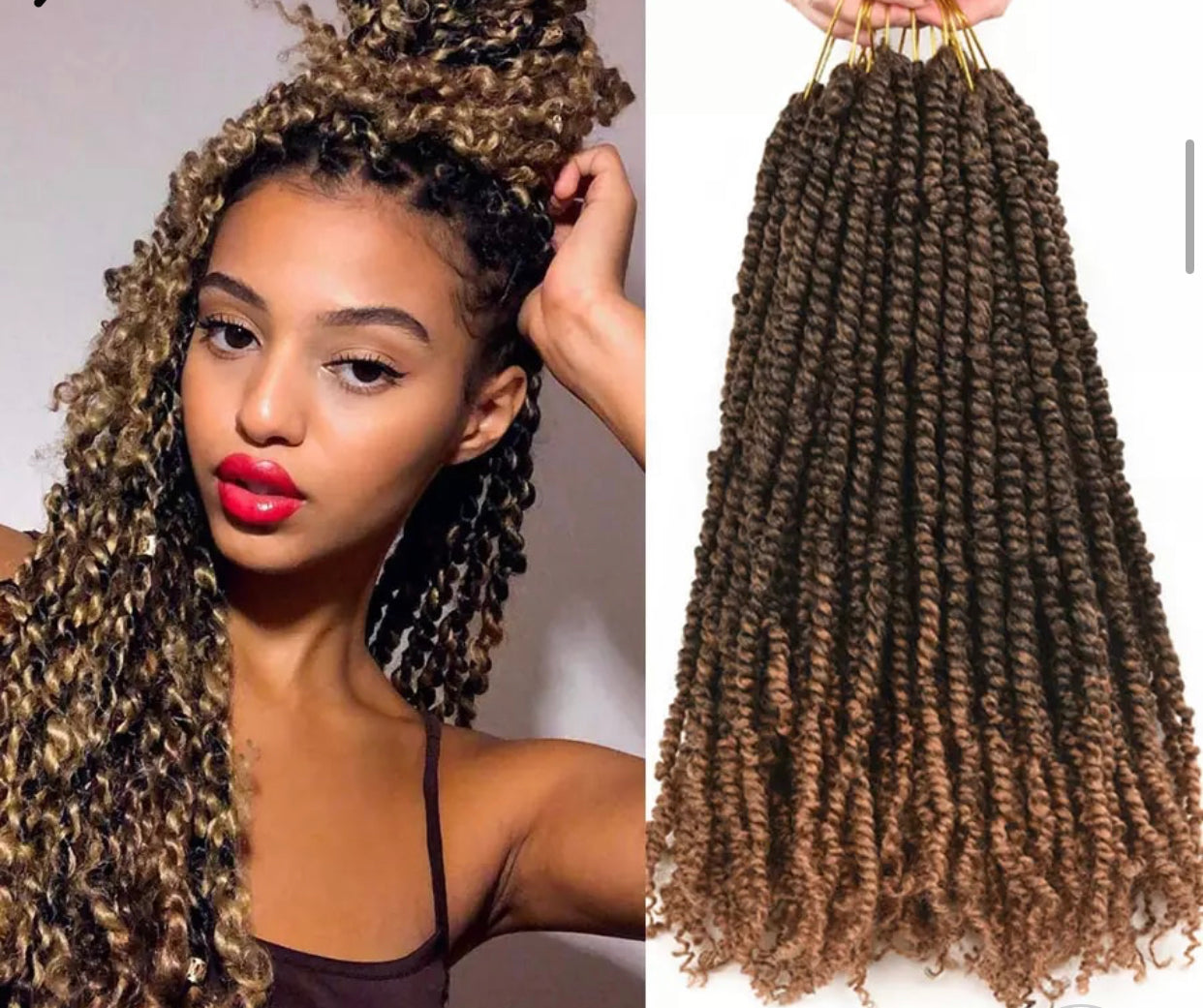 PRE-LOOPED PASSION TWIST-22 inches