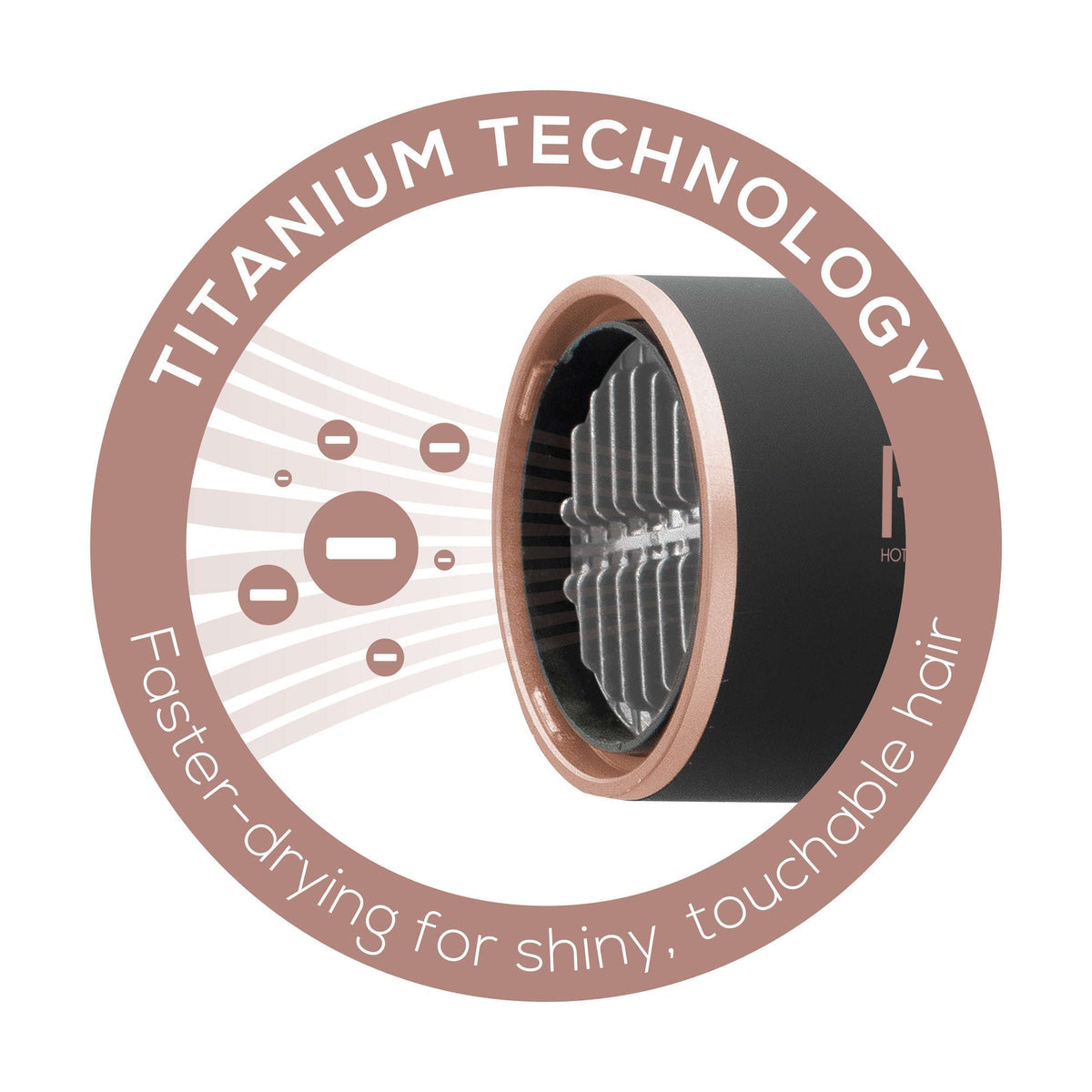 ANNIE Hot & Hotter Titanium Turbo 3000 Hair Dryer