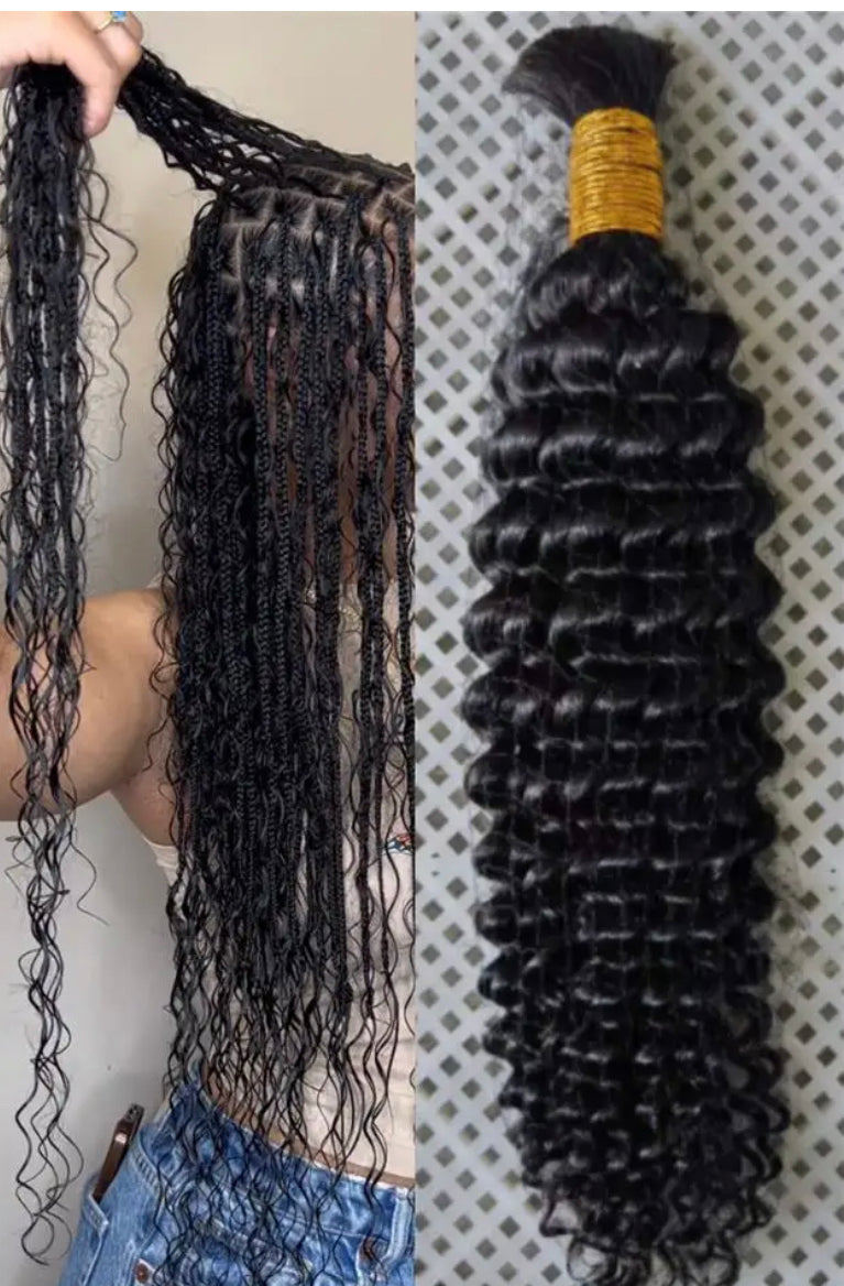 BOHEMIAN BRAIDING HUMAN HAIR