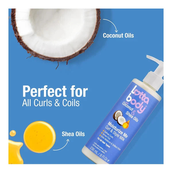 LOTTABODY Coconut & Shea Oils Curl & Style Milk (8oz)