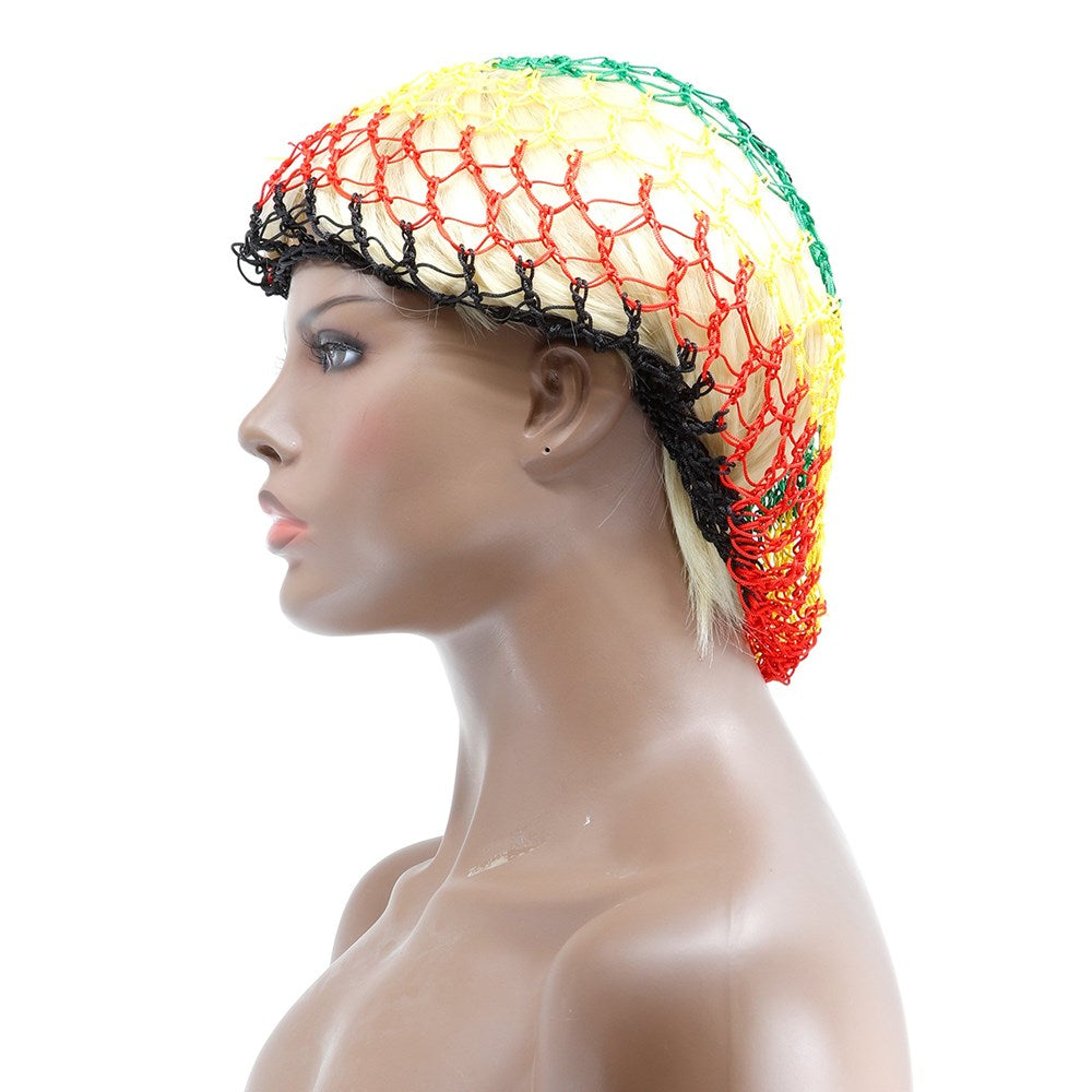 KIM & C Thick Hair Net (Regular)-JAMAICAN PATTERN