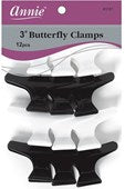 ANNIE 12pcs Butterfly Clamps Black & White