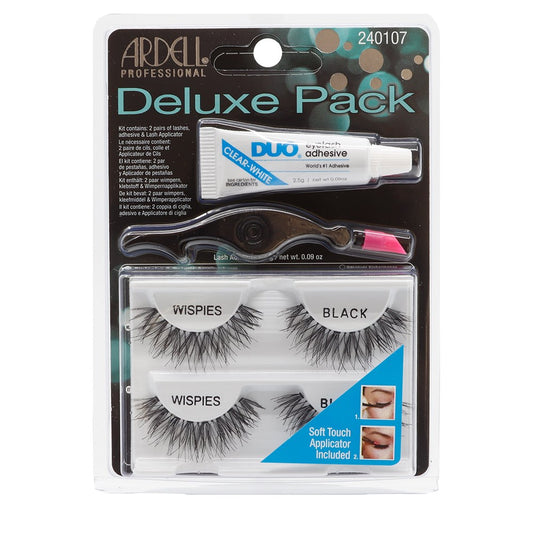 Ardell Deluxe Pack - Wispies, Adhesive & Lash Applicator