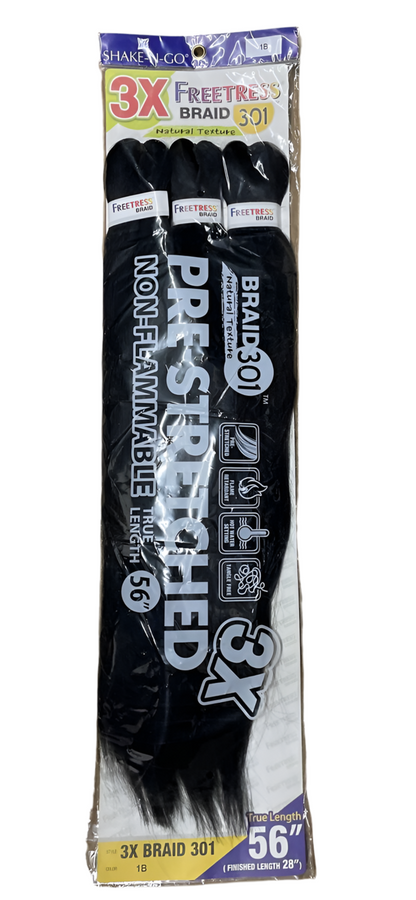 Freetress Pre-Stretched Braid - 3X Braid 301 56"