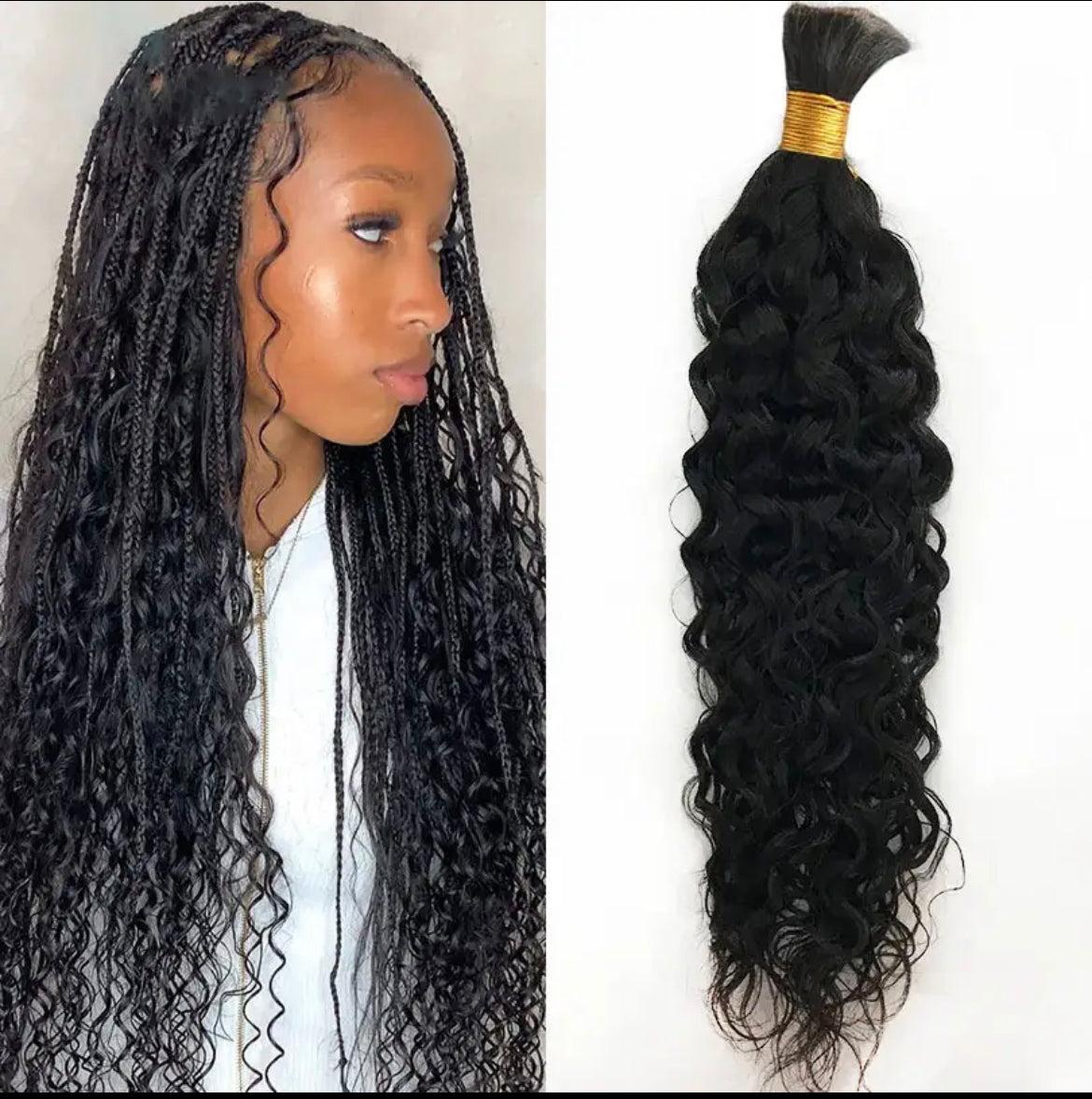 BOHEMIAN BRAIDING HUMAN HAIR