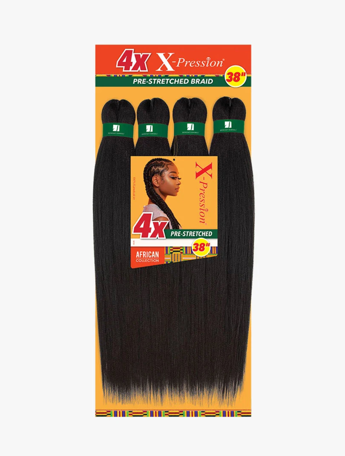 4X X-PRESSION PRE-STRETCHED BRAID 38”