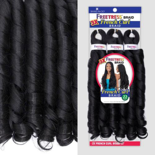 Freetress Braid - 3X FRENCH CURL 22"