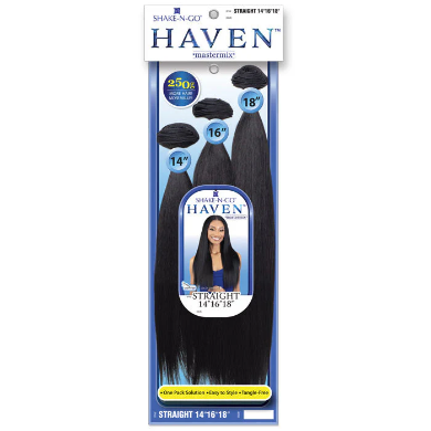 Shake N Go Haven Weave - 3X STRAIGHT 14/16/18" (Multi Pack)