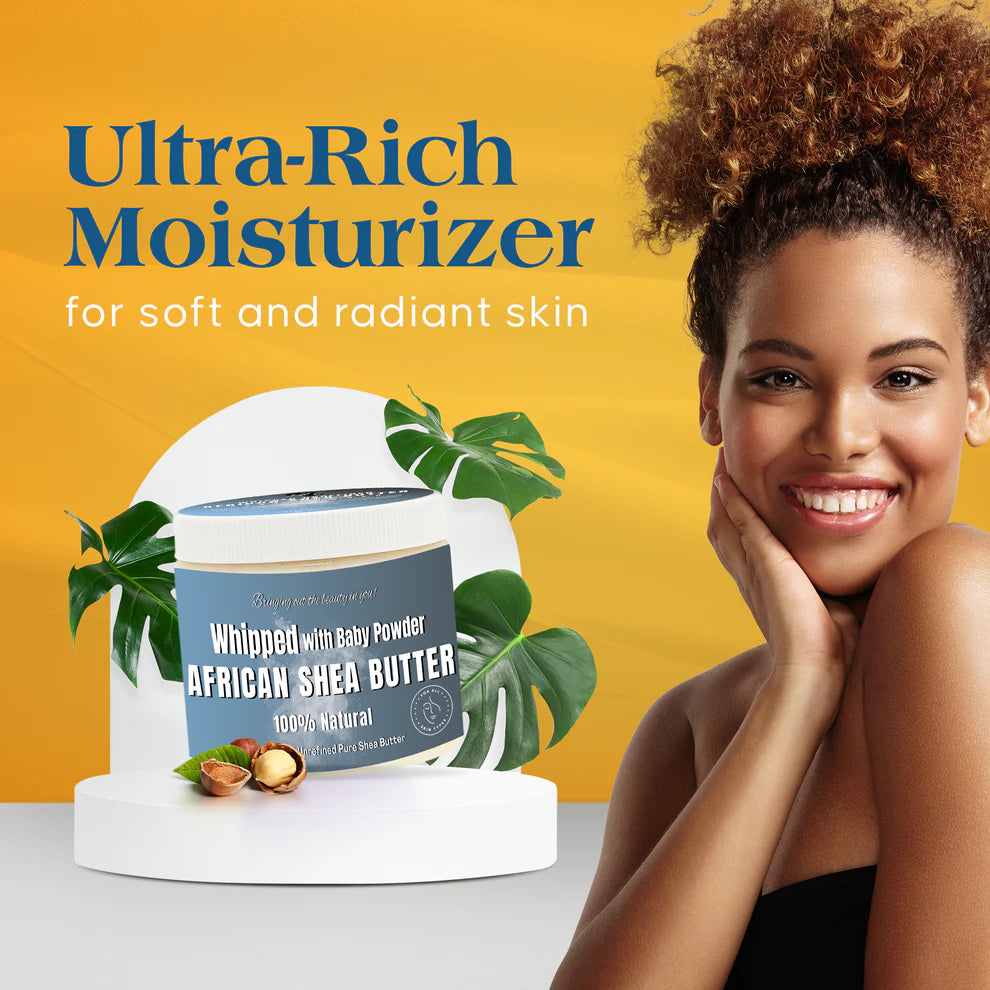 RA COSMETICS 100% Pure African Shea Butter [Whipped] (12oz)