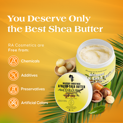 RA COSMETICS 100% Pure African Shea Butter [Whipped] (12oz)