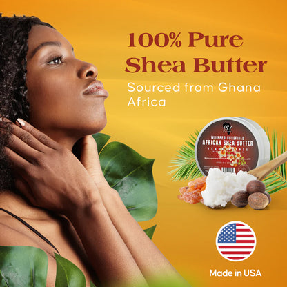 RA COSMETICS 100% Pure African Shea Butter [Whipped] (12oz)