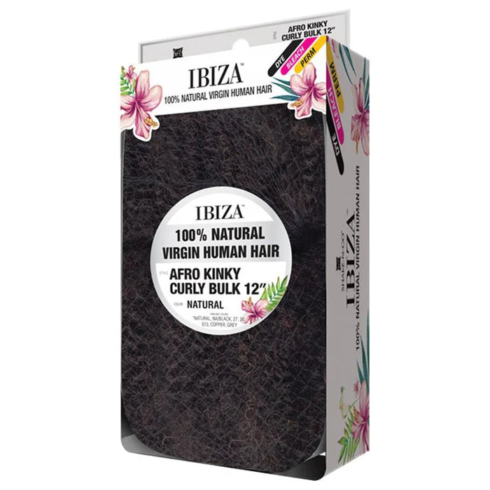 Shake N Go Ibiza 100% Natural Virgin Human Hair Braid - AFRO KINKY CURLY BULK 12"