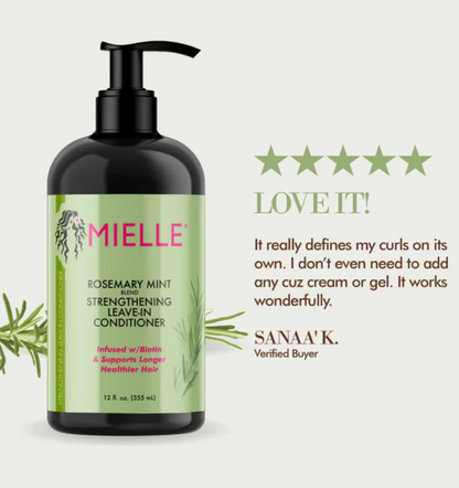 MIELLE Rosemary Mint Strengthening Leave In Conditioner