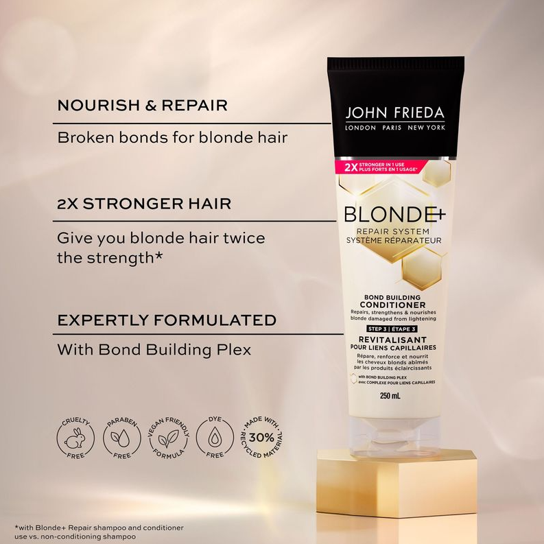 John Frieda-Blonde+ Repair Bond Building Conditioner
