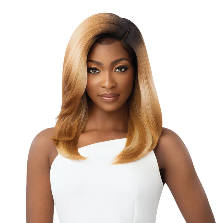 Outre Sleek Lay Synthetic 5" Deep Part HD Lace Front Wig - VERNISHA