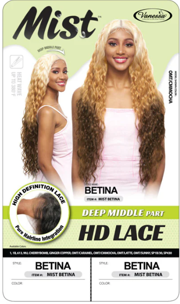 Vanessa Synthetic HD Lace Deep Part Wig - Mist BETINA