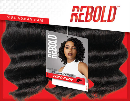 Sensationnel Rebold 100% Human Hair 3 PCS Weaves - EURO BODY 9"