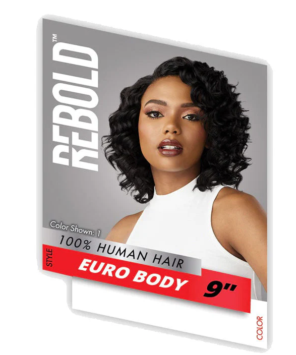 Sensationnel Rebold 100% Human Hair 3 PCS Weaves - EURO BODY 9"