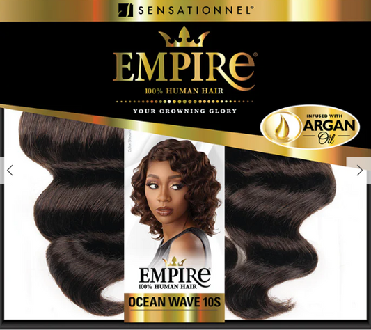 Sensationnel Empire 100% Human Hair Weaves 3PCS - OCEAN WAVE 10S