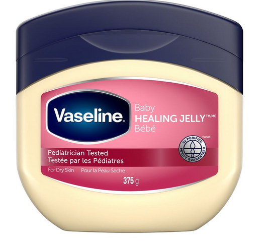 Vaseline- Healing Jelly Petroleum Jelly for sensitive skin Baby hypoallergenic 375 g