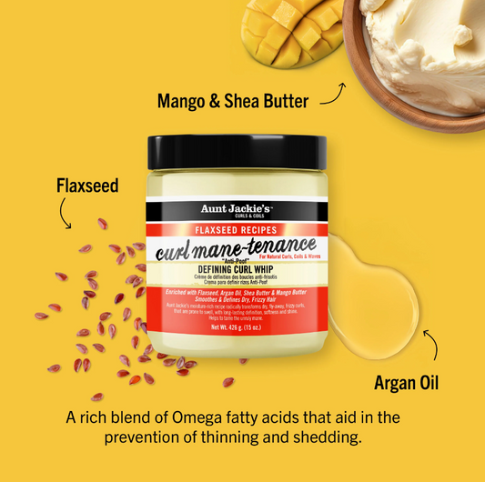 AUNT JACKIE'S Flaxseed Curl Manetenance Defining Curl Whip (15oz)