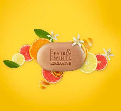 Fair & White Exclusive Exfoliating Soap with Pure Vitamin C 7 oz / 200 gr