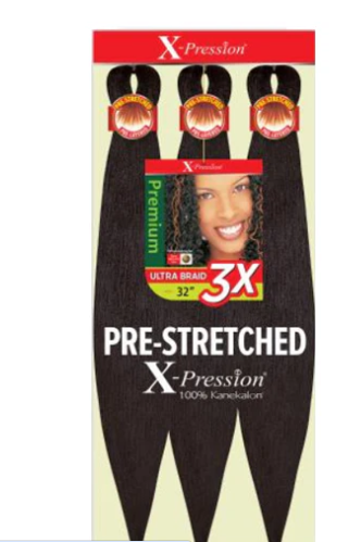 3X X-Pression Pre-Stretched Ultra Braid 32"
