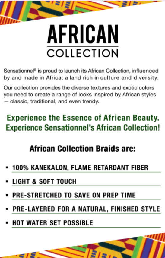 SENSATIONNEL AFRICAN COLLECTION 3X X-Pression Prestretched Braid 58"