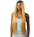 Outre Purple Pack Brazilian Boutique Human Hair Blend Weave - VIRGIN SLEEK PRESSED 4PCS (26/28/30 inch + 4 inch lace closure)